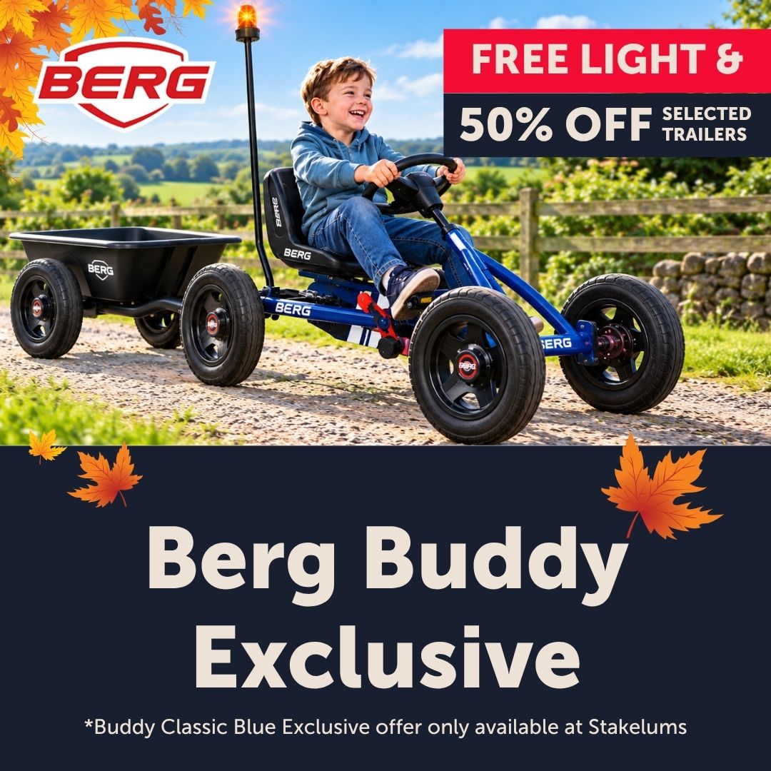 Berg Go Karts, Trampolines and Playbase climbing frames - the ultimate christmas gift